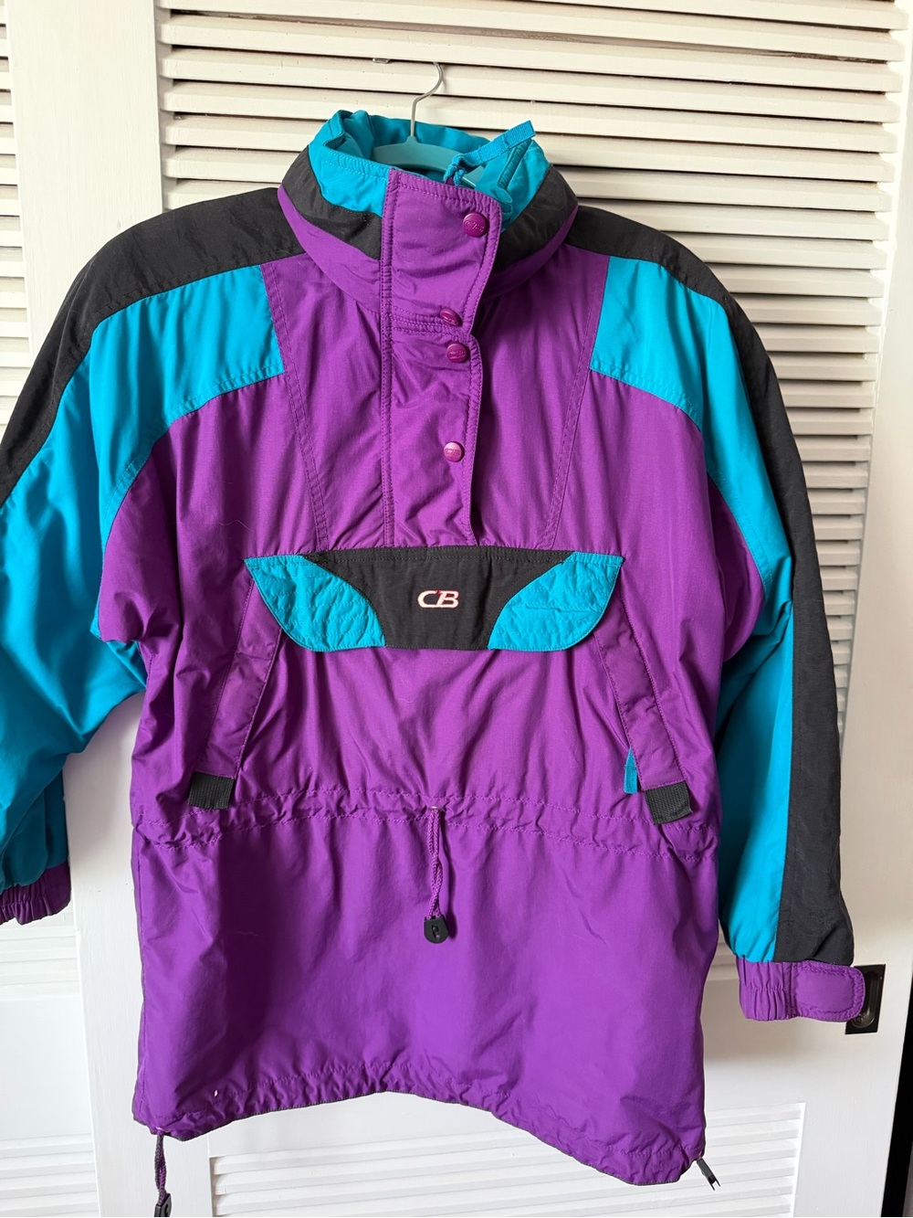 CB Women's Purple & Teal Ski Pullover Jacket